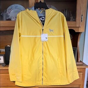 The Black Dog Bright Yellow Hooded Jacket